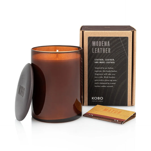 KOBO Modena Leather Candle
