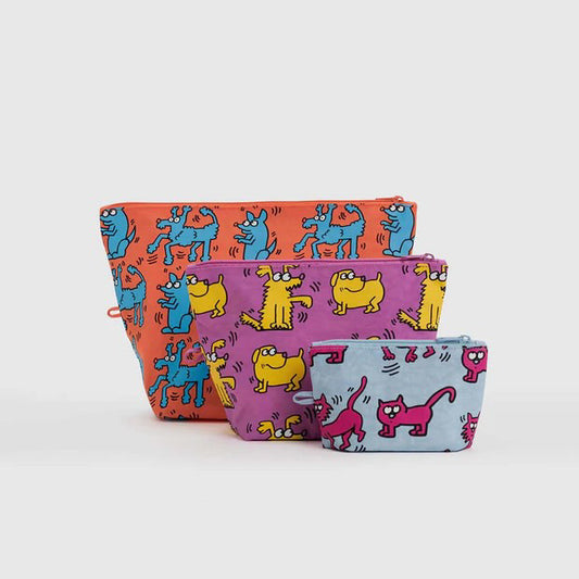 Baggu Keith Haring Go Pouch Set