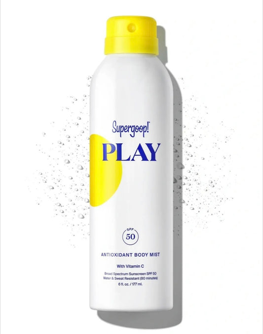 Supergoop PLAY Antioxidant Body Mist SPF 50 with Vitamin C