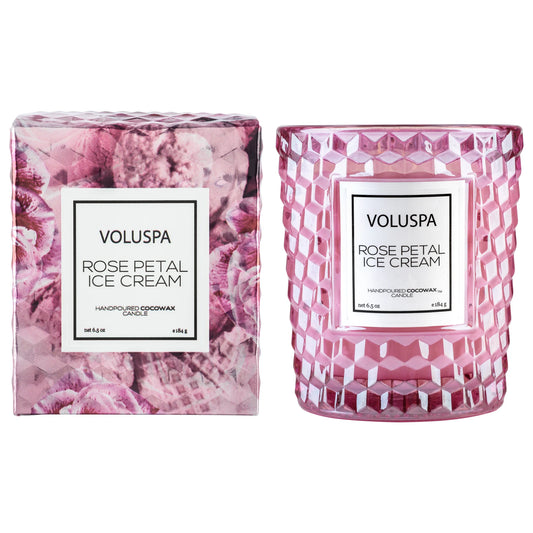 Voluspa Rose Petal Ice Cream Candle