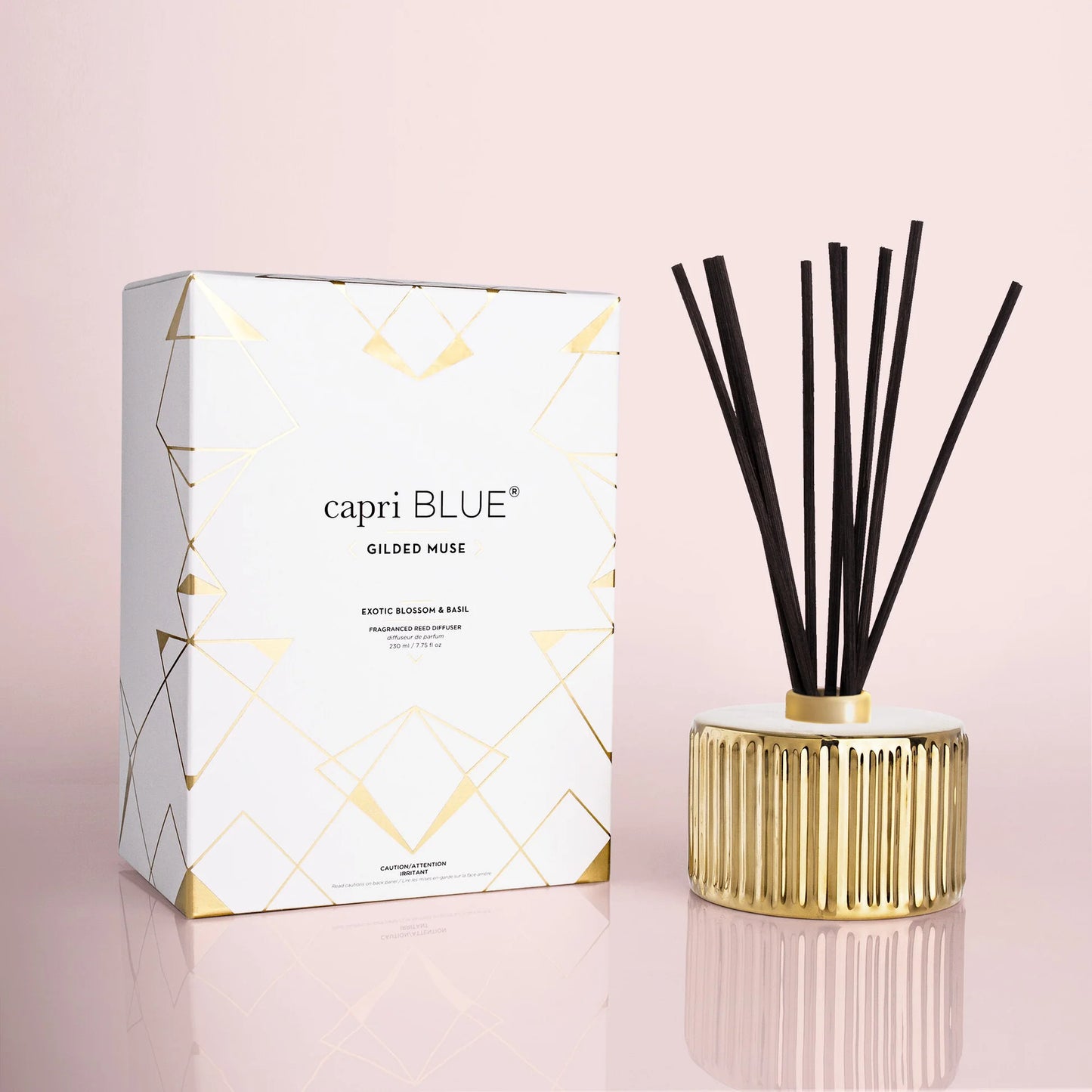 CB Exotic Blossom & Basil Gilded Reed Diffuser