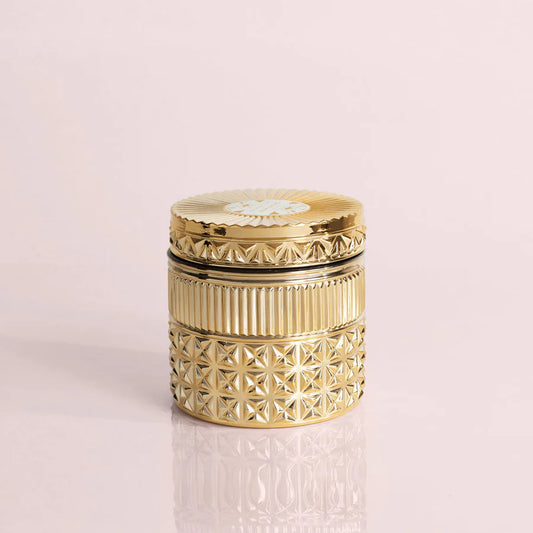 CB Exotic Blossom & Basil Gilded Faceted Candle