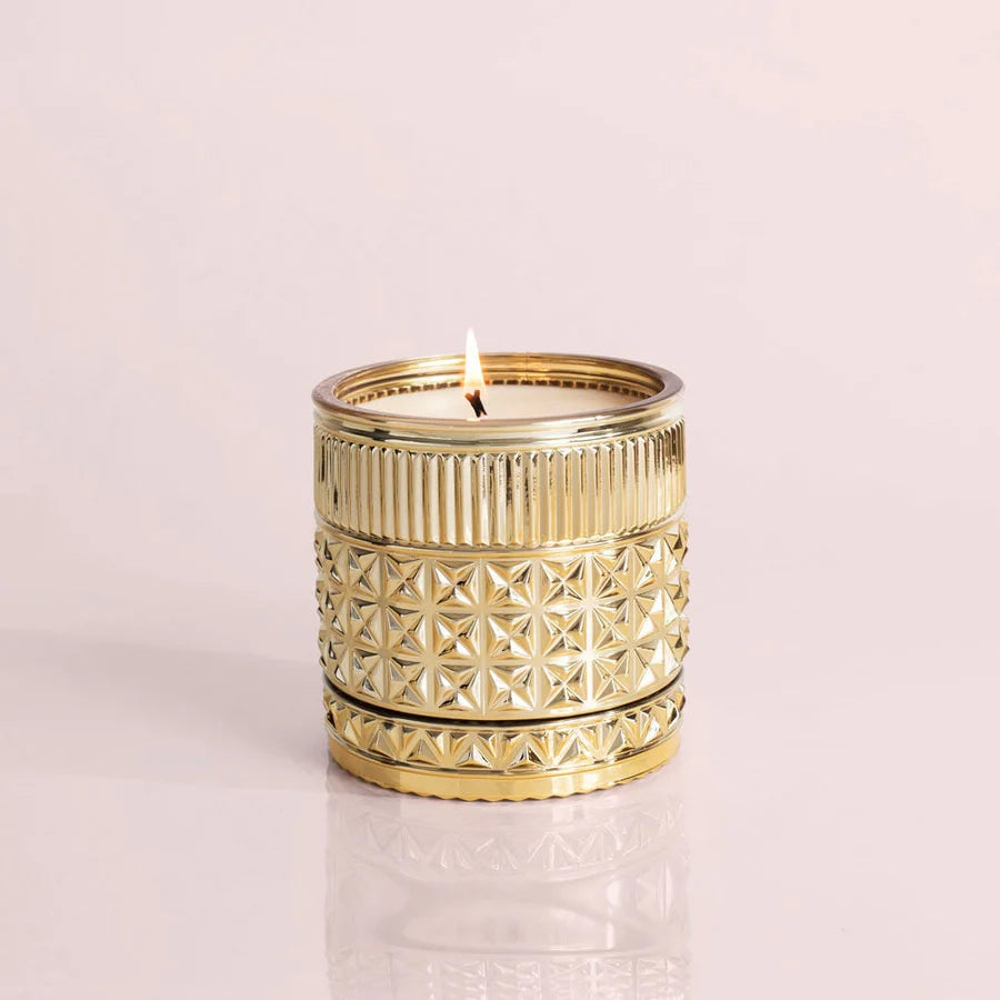 CB Exotic Blossom & Basil Gilded Faceted Candle