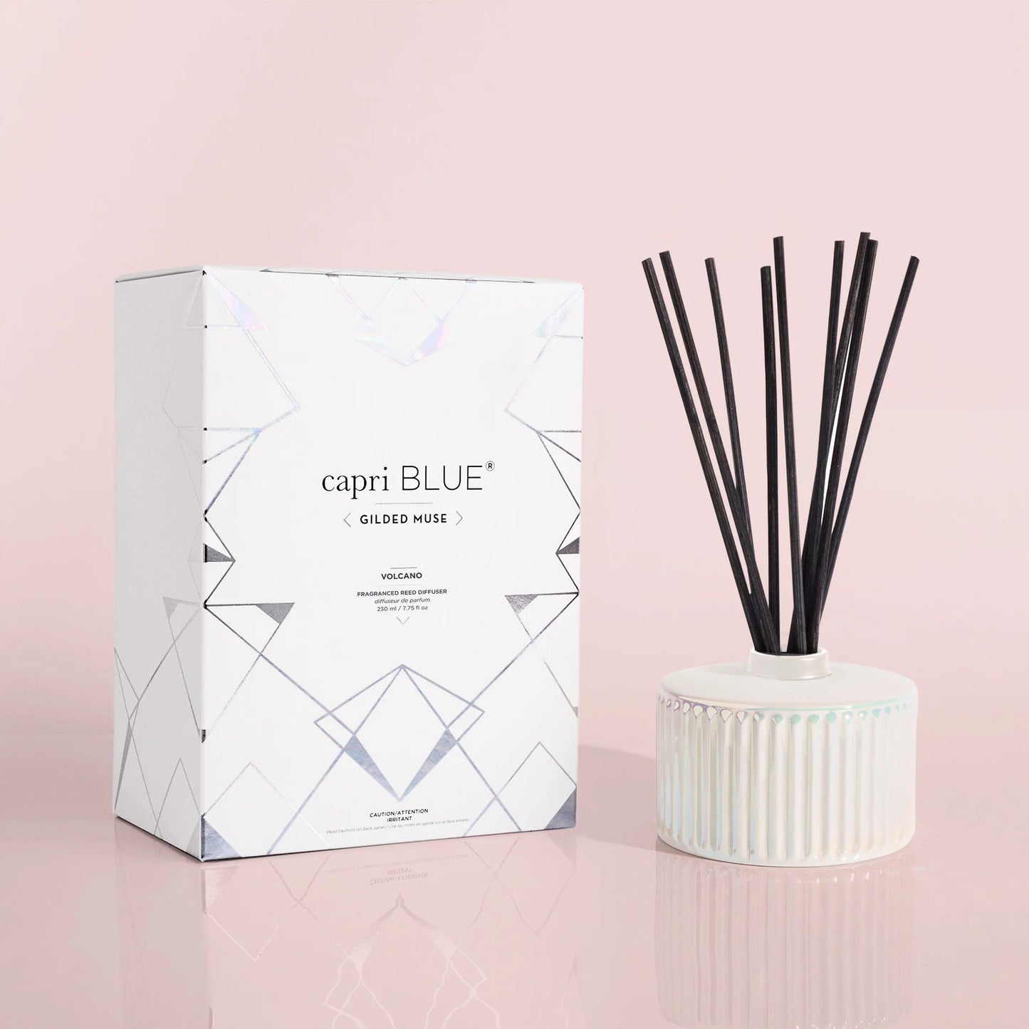 CB Volcano White Opal Gilded Reed Diffuser