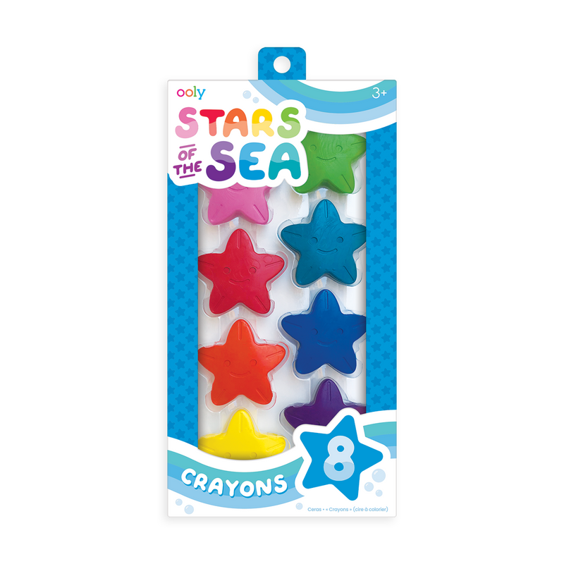 Ooly stars of the sea starfish crayons - set of 8