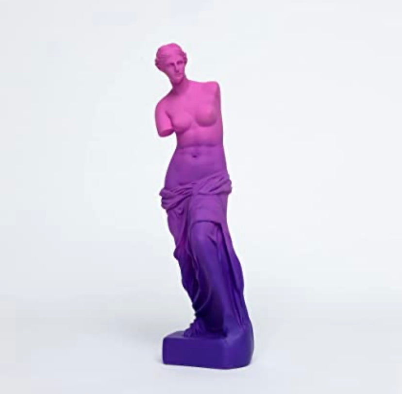 Venus de Milo Purple Ombré Statue