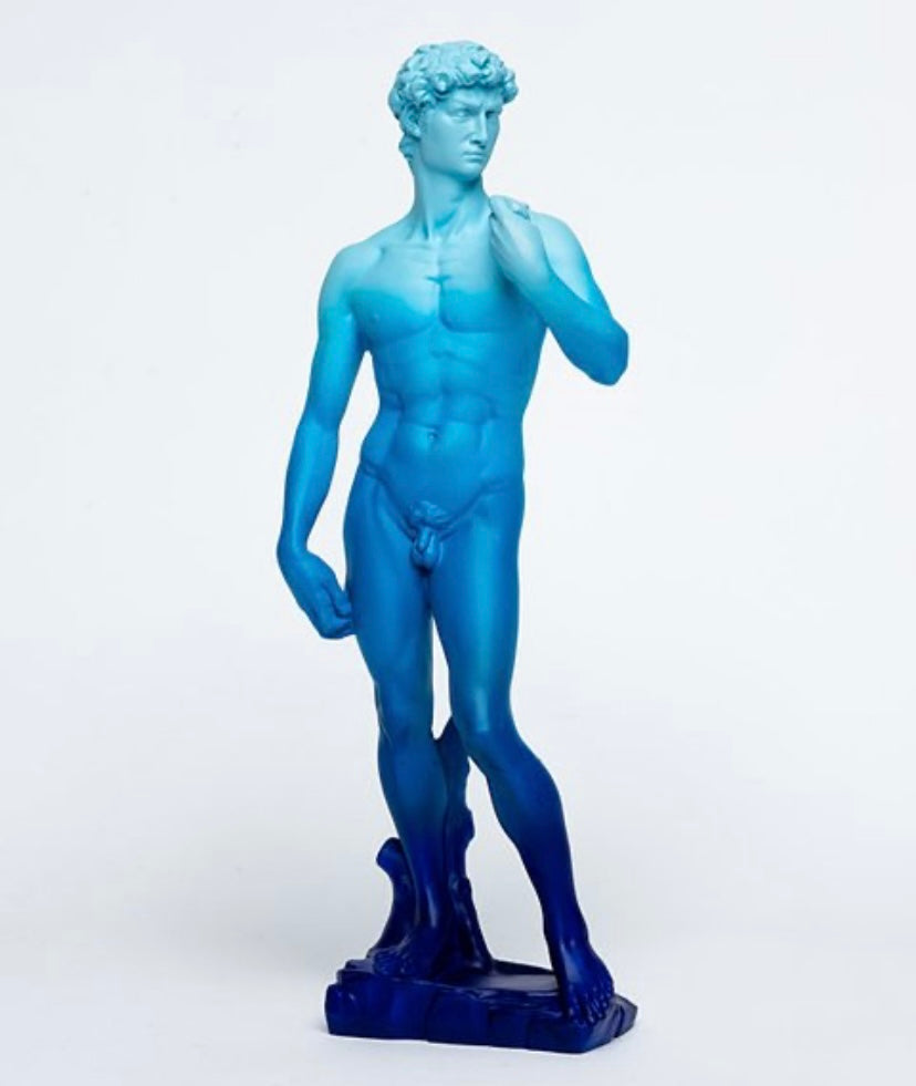 David Ombré Blue Statue