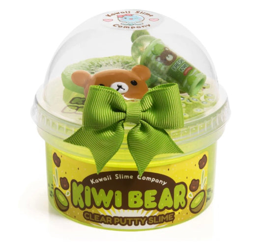 KSC Kiwi Bear Clear Putty Slime