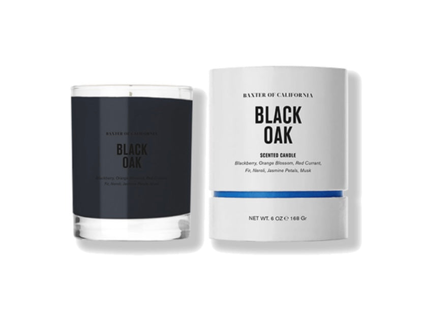 Baxter Black Oak Candle